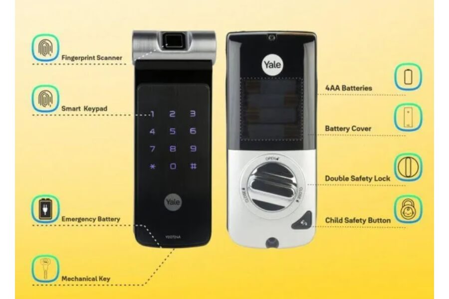 Khóa điện tử Yale Rim lock YDD724A