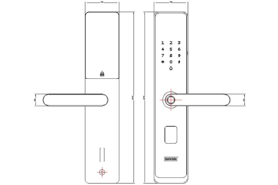 Khóa thông minh Giovani GSL-168B