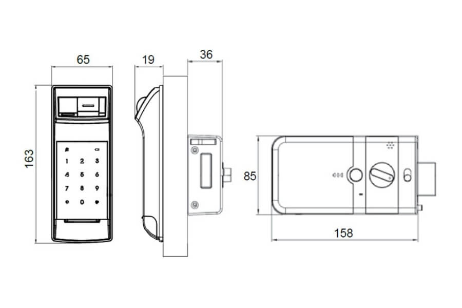 Khóa vân tay Yale YDR4110+