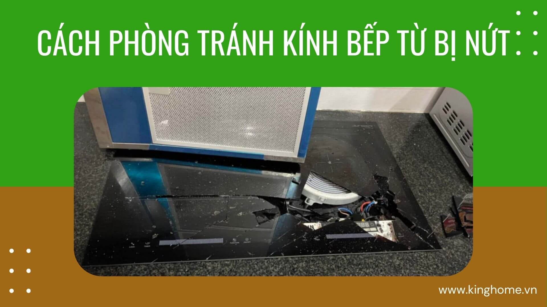 Cách phòng tránh kính bếp từ bị nứt