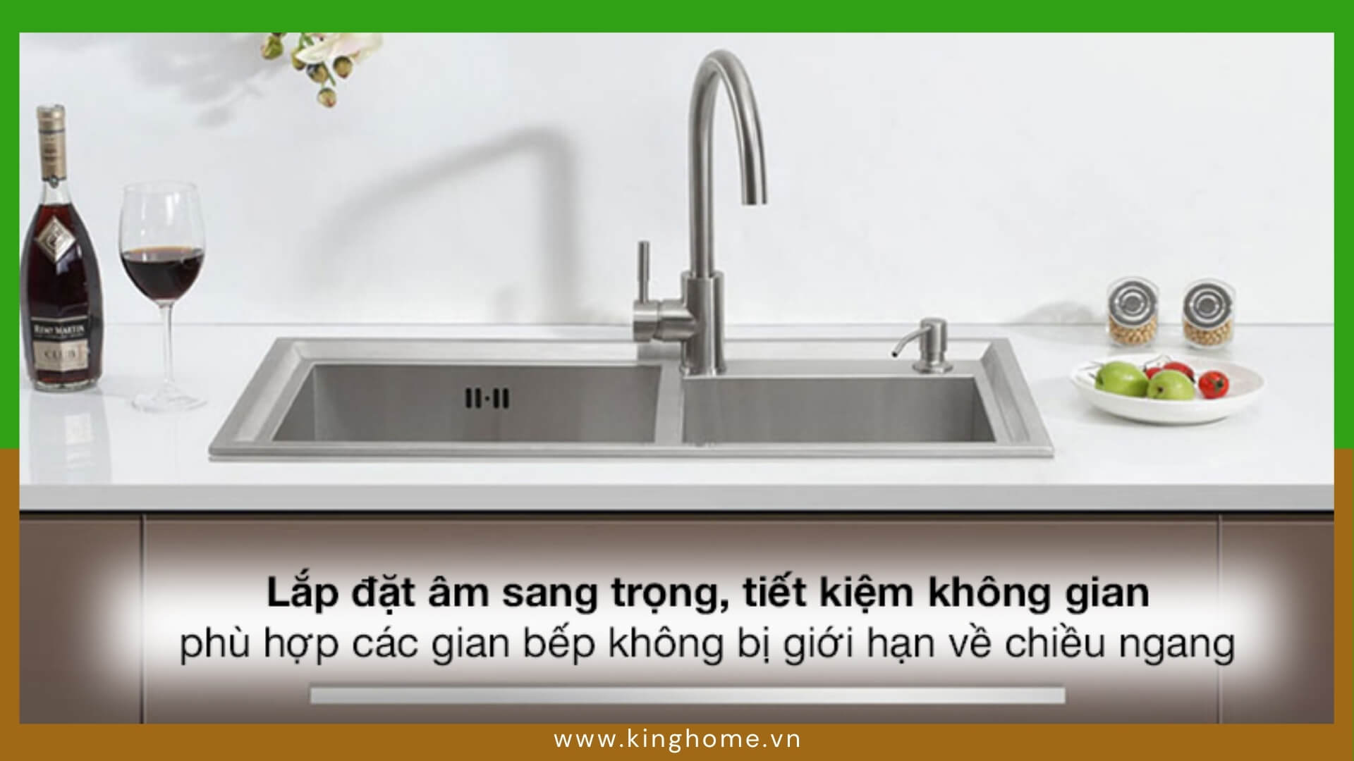 Chọn chậu rửa chén phù hợp với thiết kế bếp