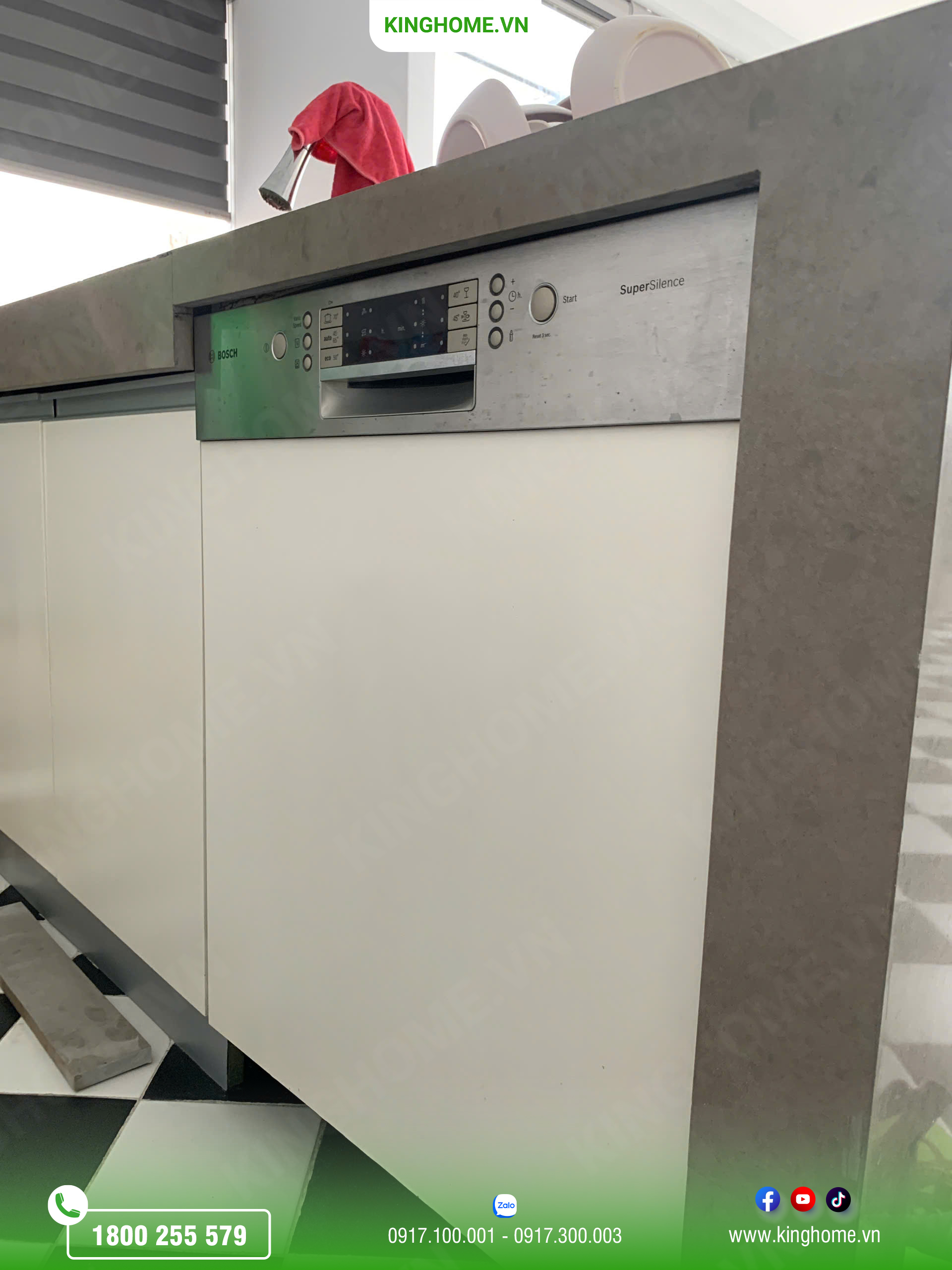 Lắp Đặt Combo Bếp Từ Bosch & Vệ Sinh Combo Thiết Bị Nhà Bếp Tại KDC Sài Gòn Pearl Phường Thạnh Mỹ Tây
