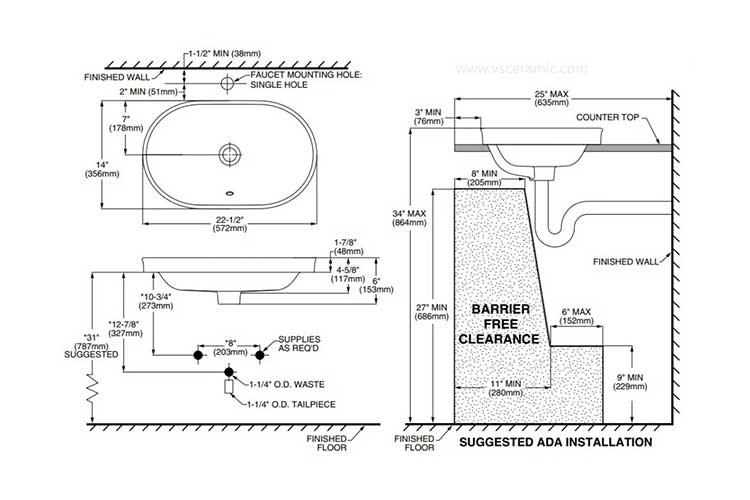 Lavabo để bàn American Standard WP-0310