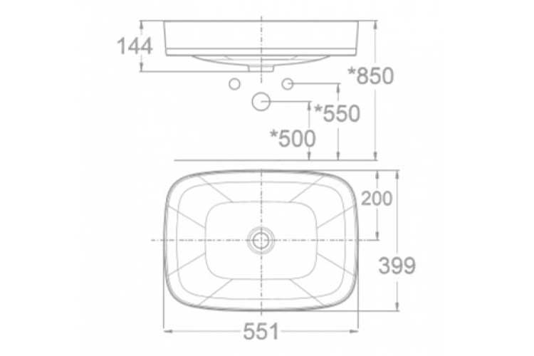 Lavabo để bàn American Standard WP-0628