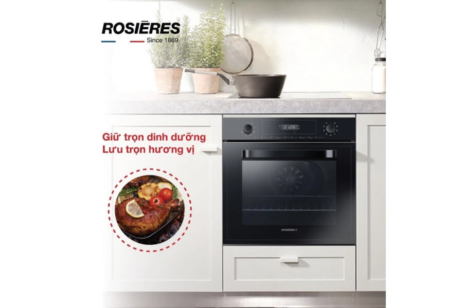 Lò nướng âm tủ 8 chức năng Rosieres RF43IN