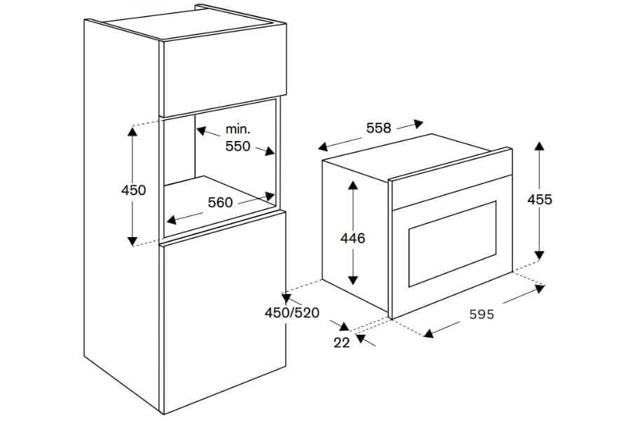 Lò nướng kết hợp hấp Bertazzoni F457PROVTN