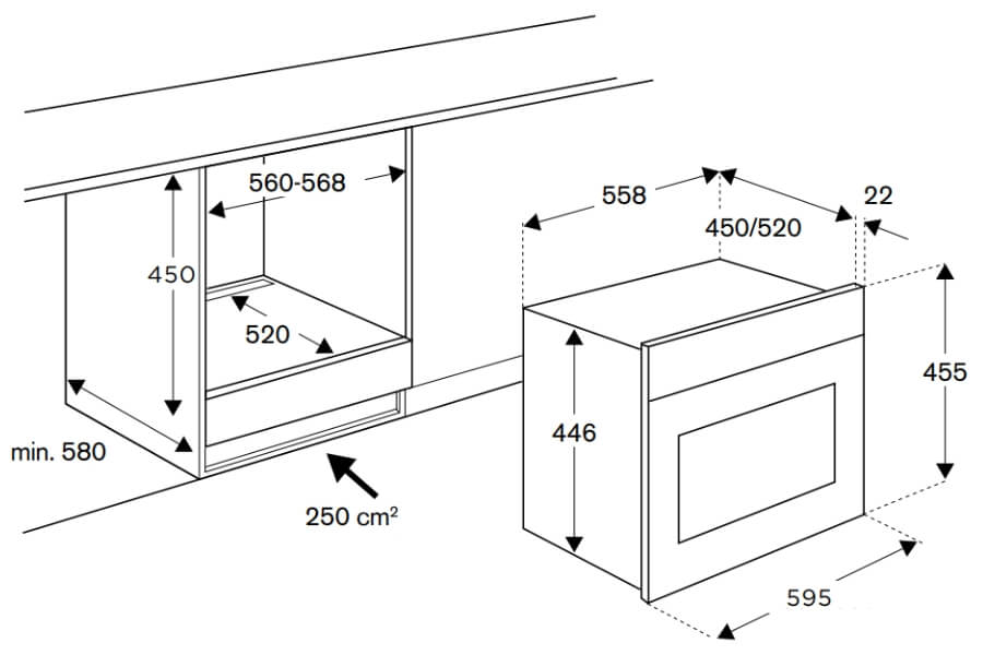 Lò nướng kết hợp hấp Bertazzoni F457PROVTN