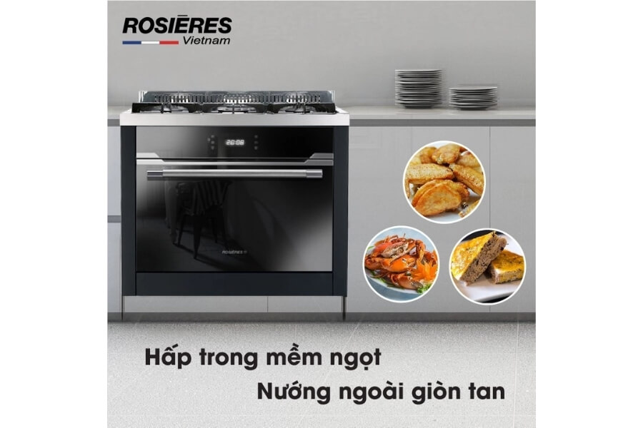 Lò nướng kết hợp hấp Rosieres RFVS580X