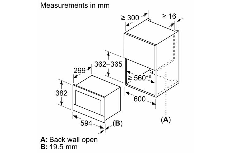 Lò vi sóng âm tủ serie 8 Bosch BFL7221B1