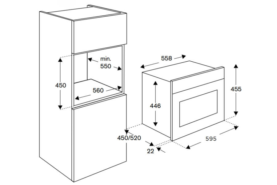 Lò vi sóng kết hợp nướng Bertazzoni F457HERMWTAC