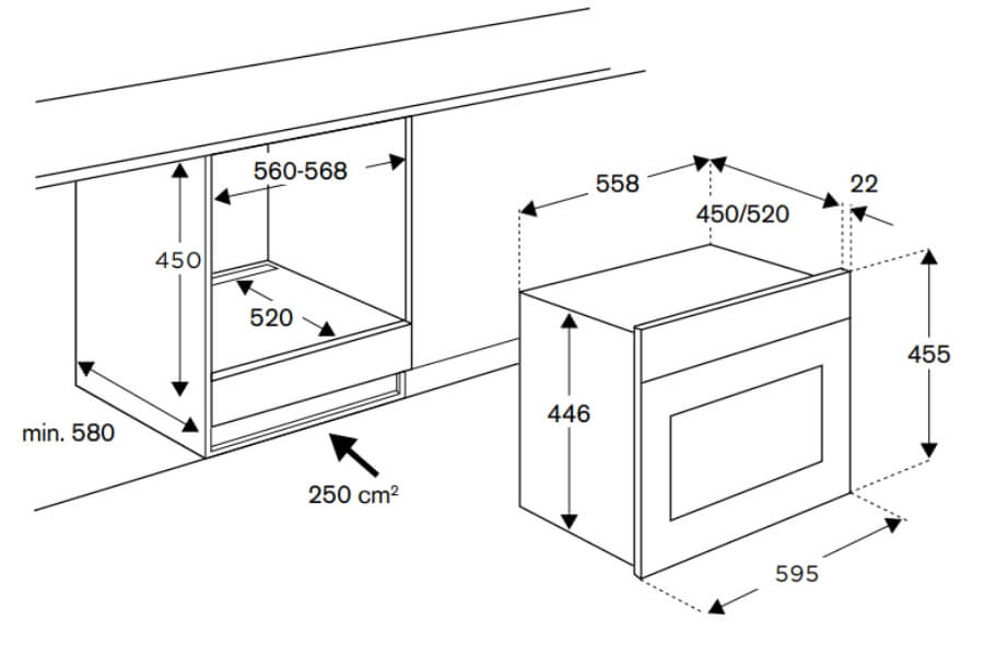 Lò vi sóng kết hợp nướng Bertazzoni F457HERMWTAC