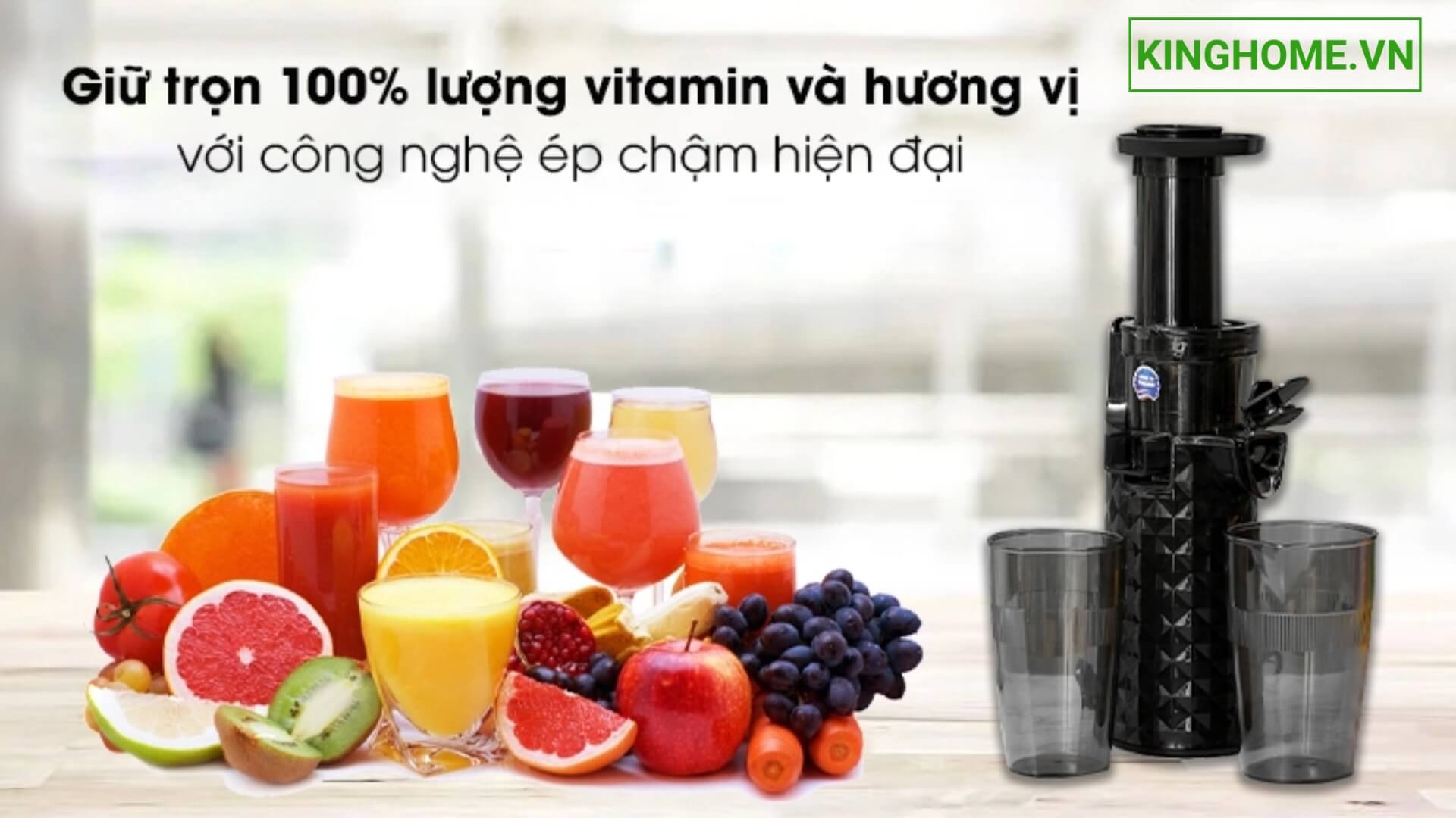 Lợi ích khi dùng máy ép chậm