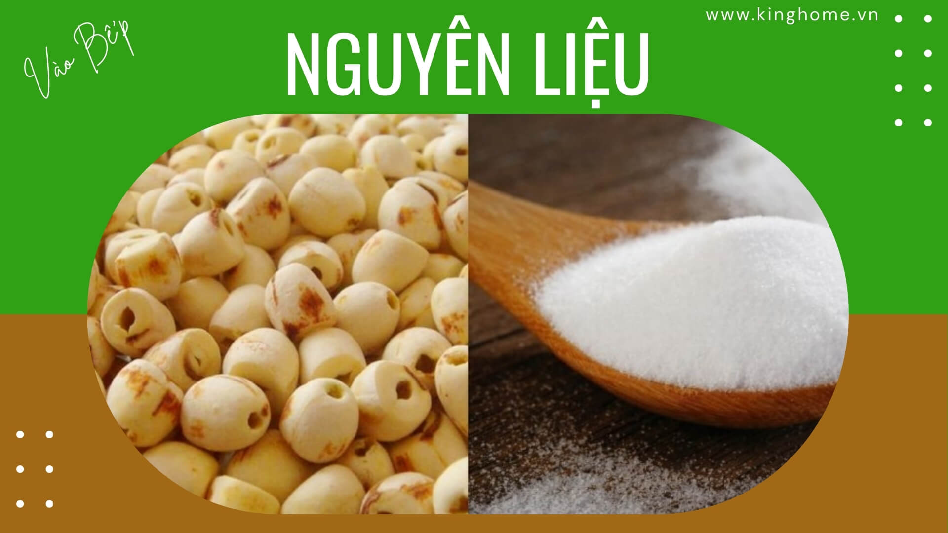 Nguyên liệu Mứt hạt sen khô