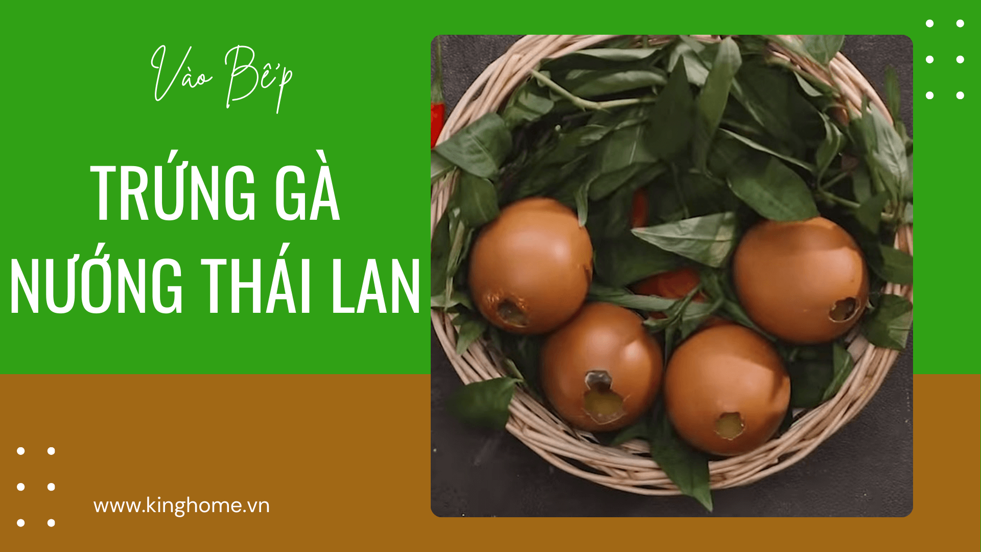 Trứng gà nướng Thái Lan