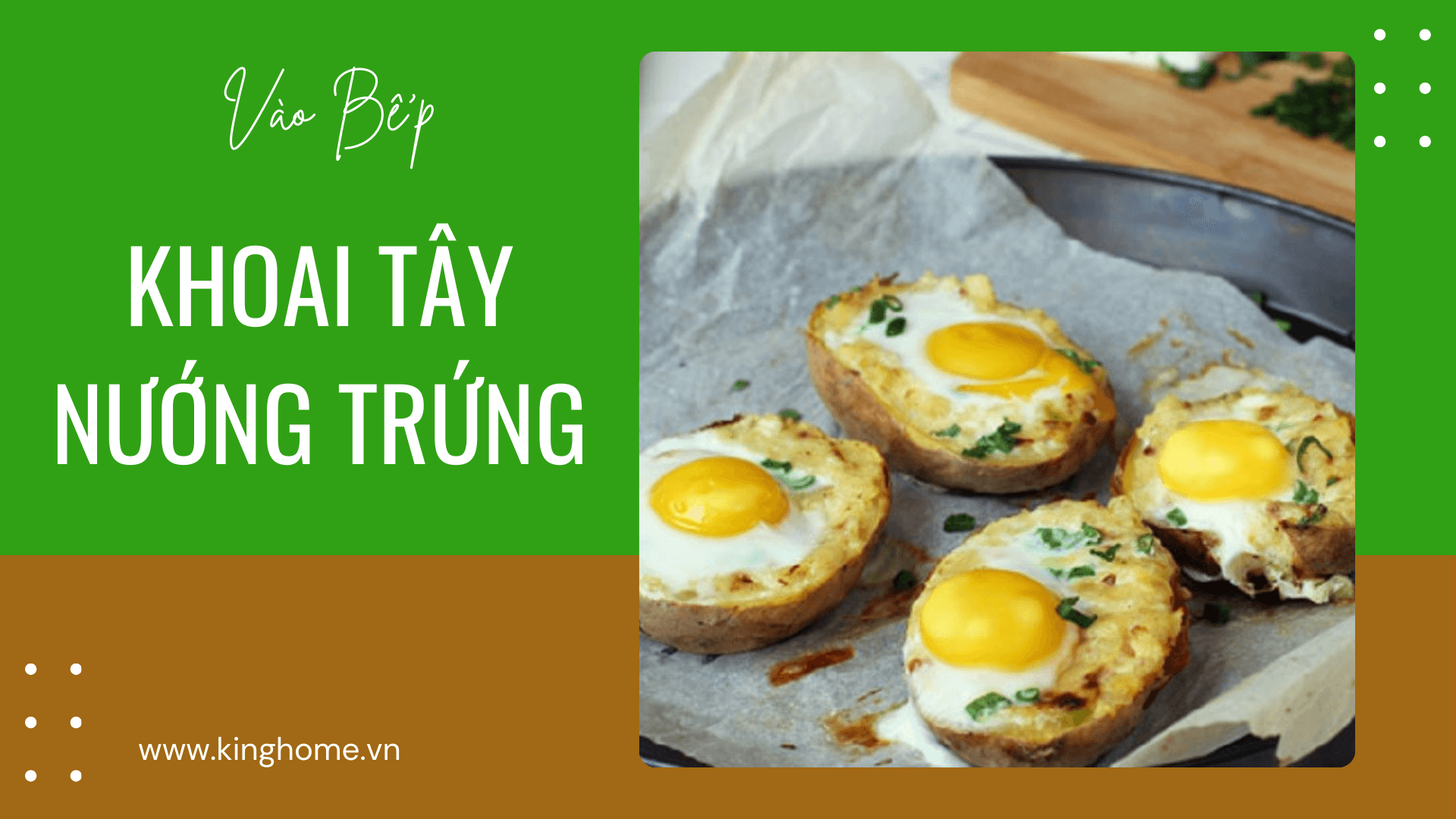 Khoai tây nướng trứng