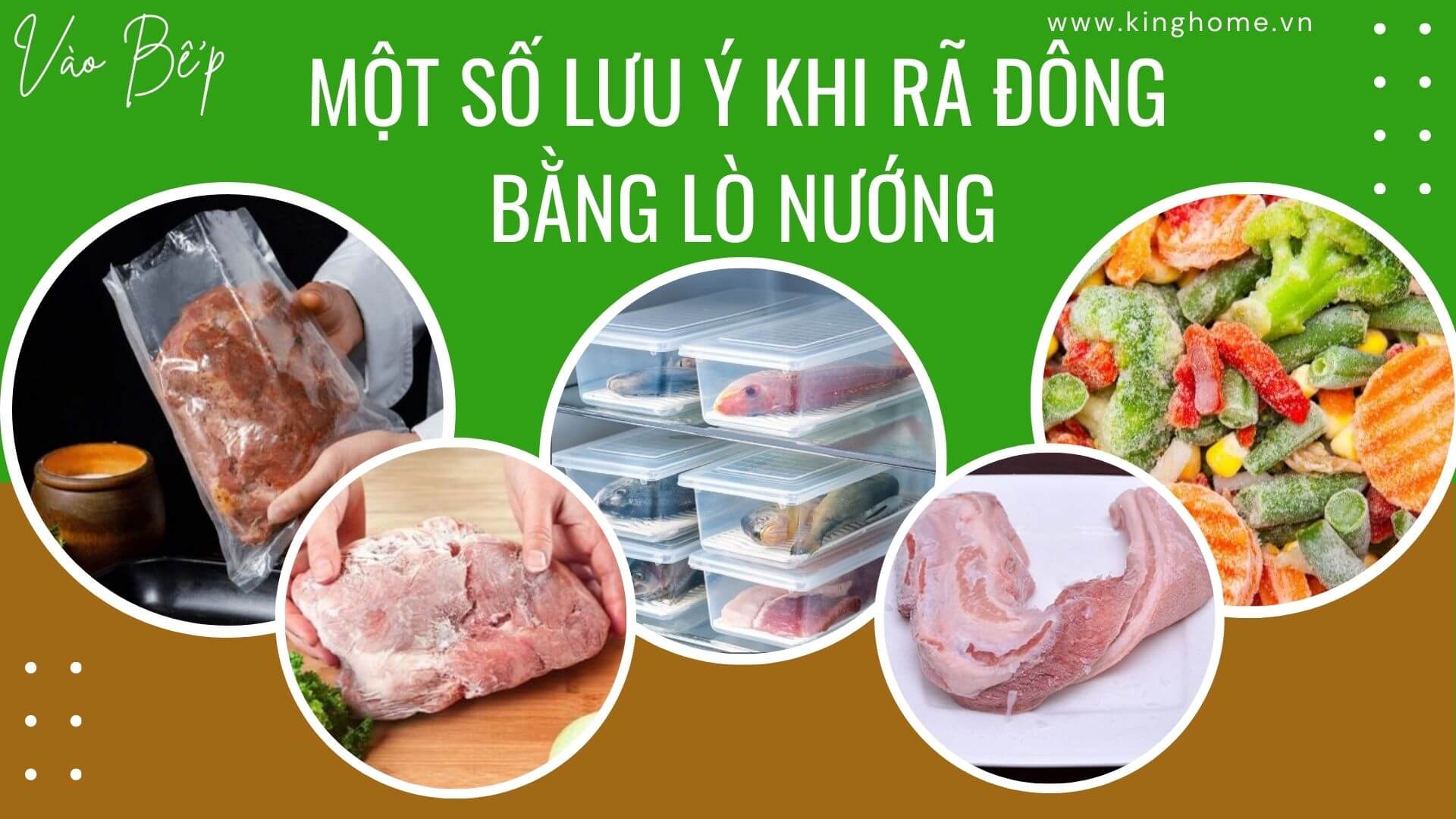 Một số lưu ý khi rã đông bằng lò nướng