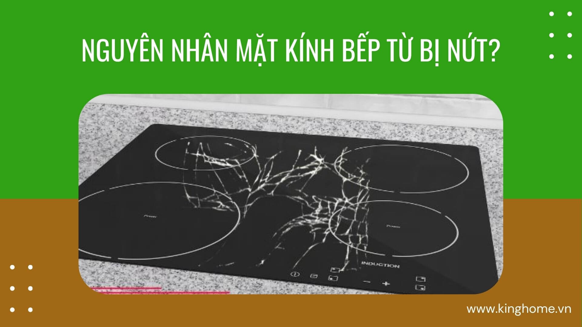 Nguyên nhân mặt kính bếp từ bị nứt