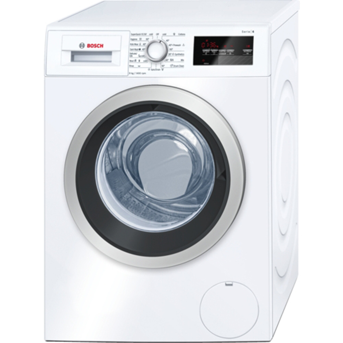 Máy giặt Bosch WAP28380SG với gam màu trắng trang nhã