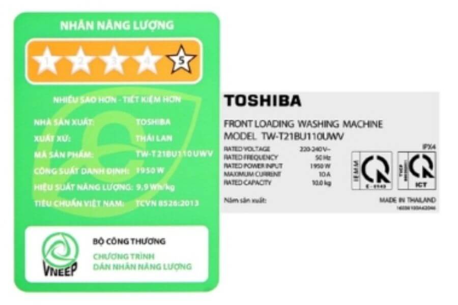 Máy giặt cửa trước 10 kg Toshiba TW-T21BU110UWV(MG)