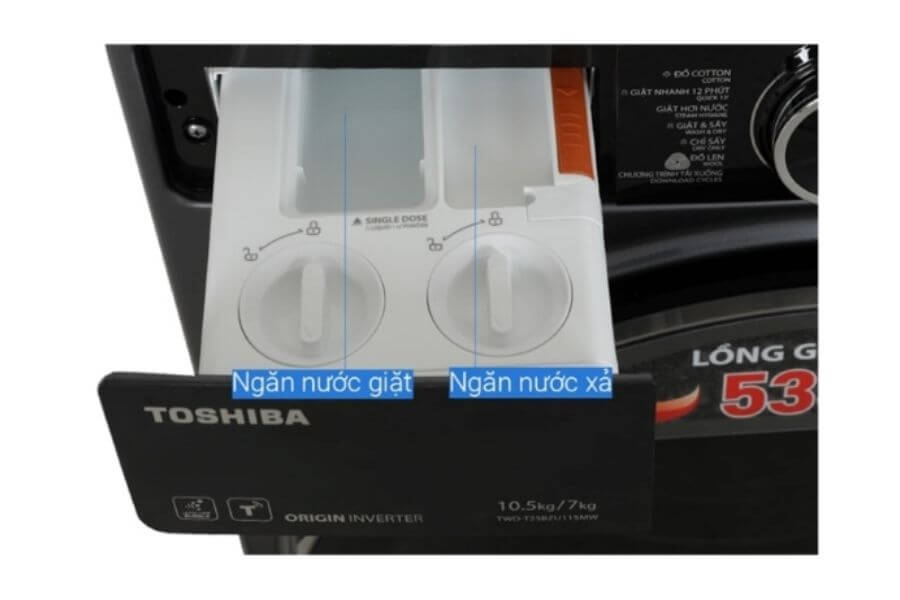 Máy giặt sấy Toshiba TWD-T25BZU115MWV (MG) 10.5/7kg