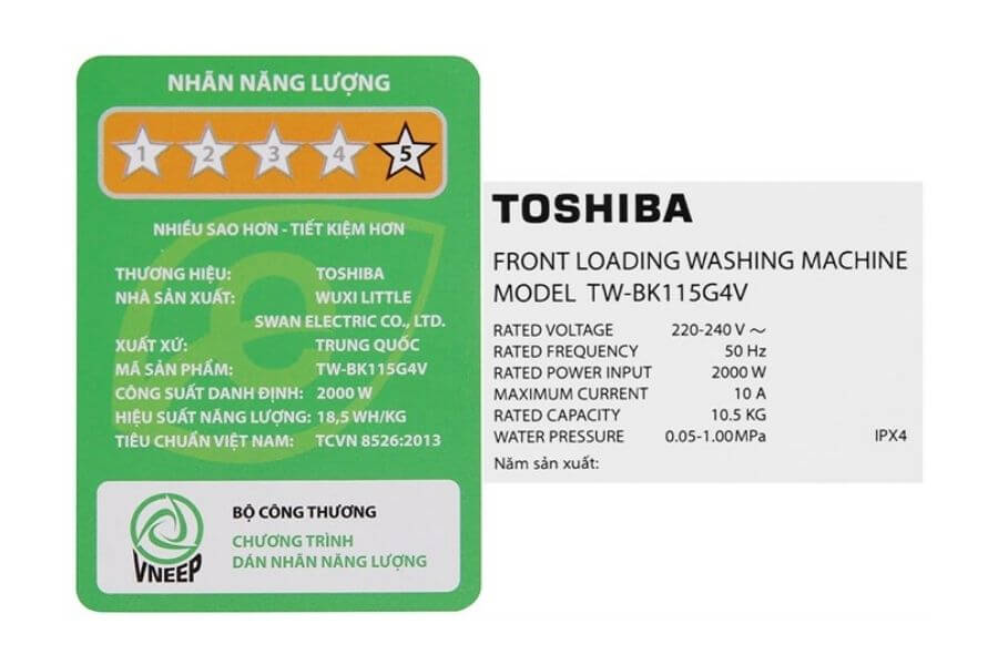 Máy giặt Toshiba TW-BK115G4V(MG)