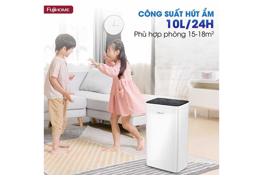Máy hút ẩm dân dụng Fujihome AP10LITE