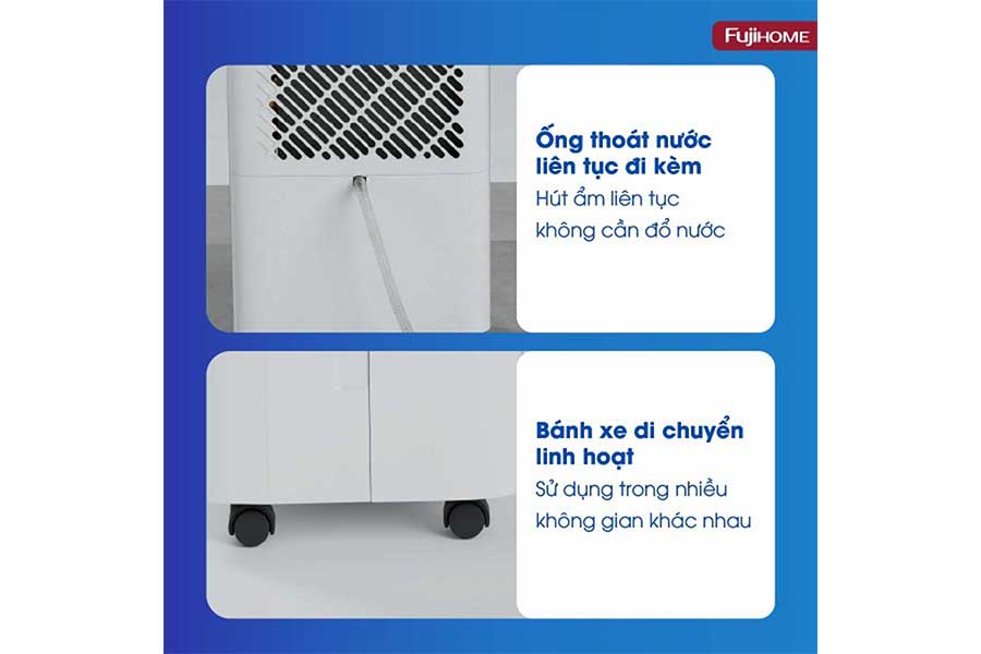 Máy hút ẩm dân dụng Fujihome DH16LITE.