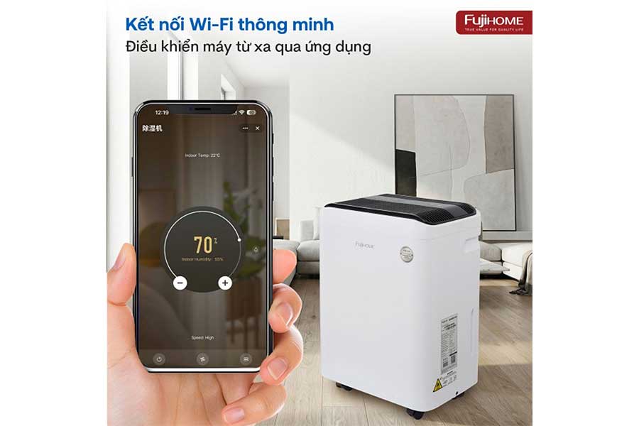 Máy hút ẩm dân dụng Fujihome DH35W-HEPA