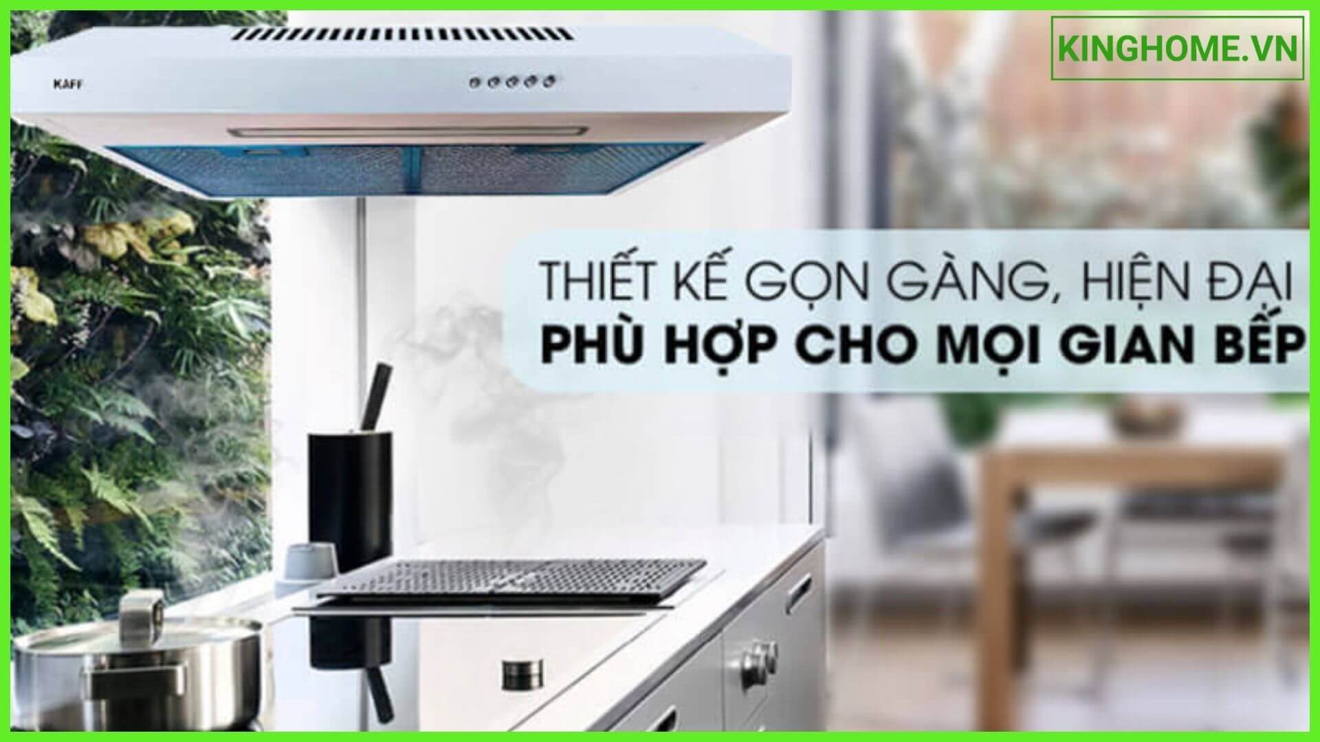 Thiết kế sang trọng của máy hút mùi cổ điển