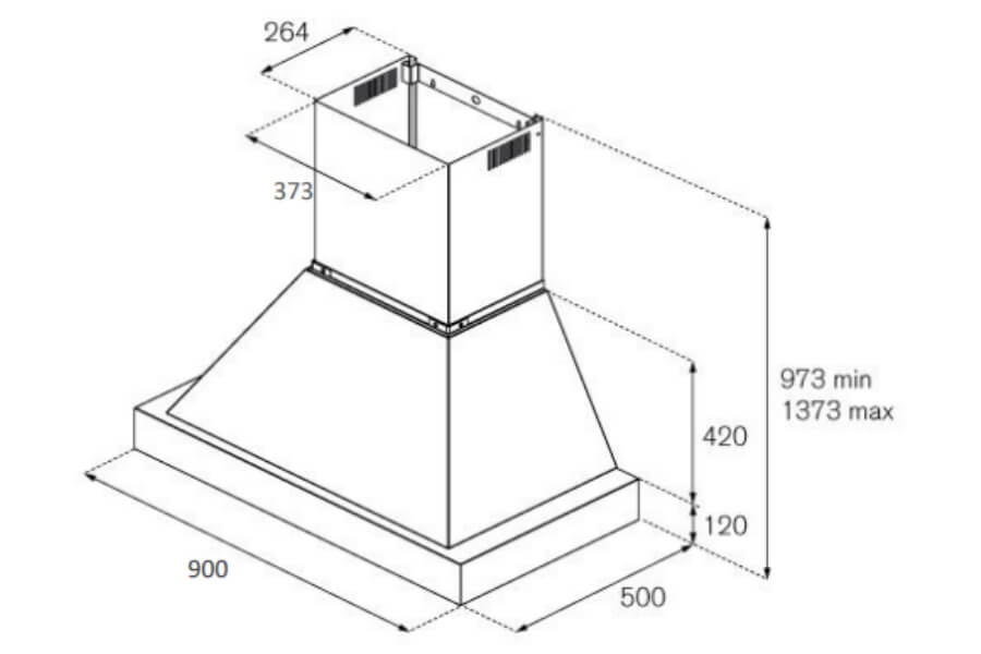 Máy hút khói khử mùi Bertazzoni K90HERTX+KC36HERTAV