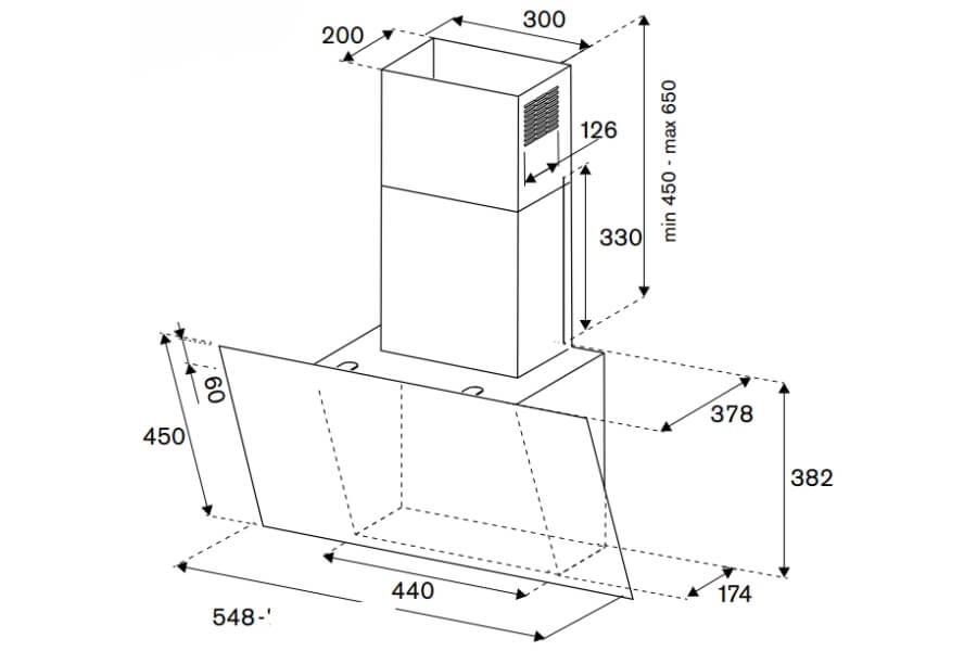 Máy hút khói khử mùi Bertazzoni KV90MOD1NA