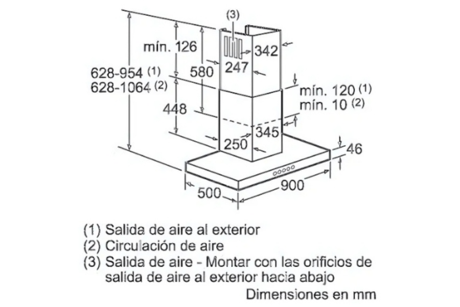 Máy hút khử mùi treo Bosch DWB097A50