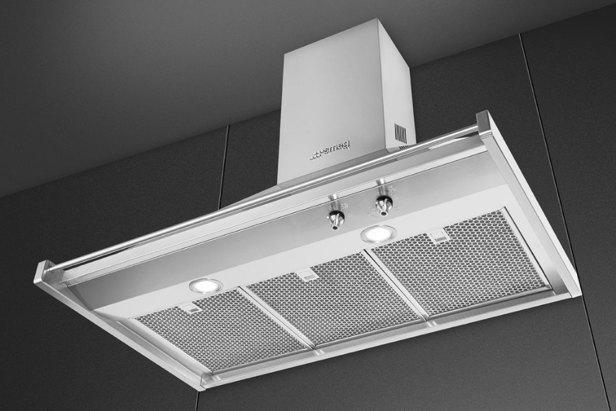Máy hút mùi áp tường Smeg KD90HXE