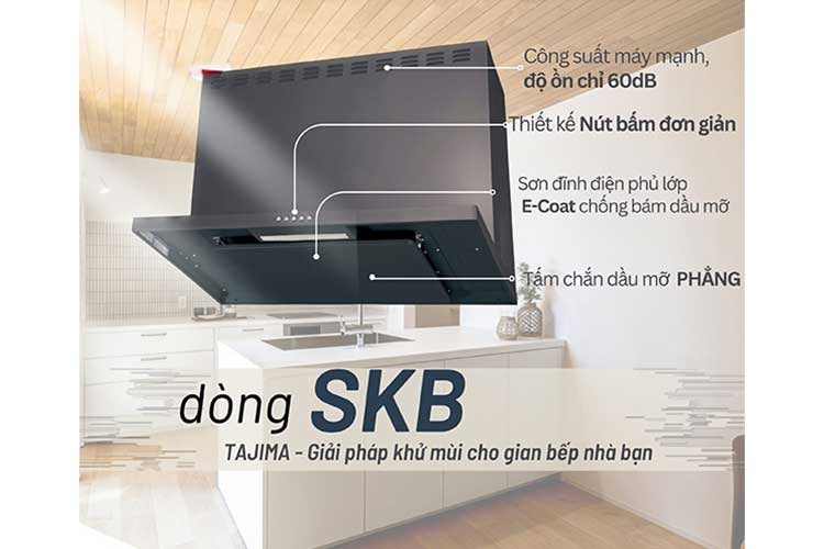 Máy hút mùi nội địa Nhật Tajima – Dòng SKB AN75