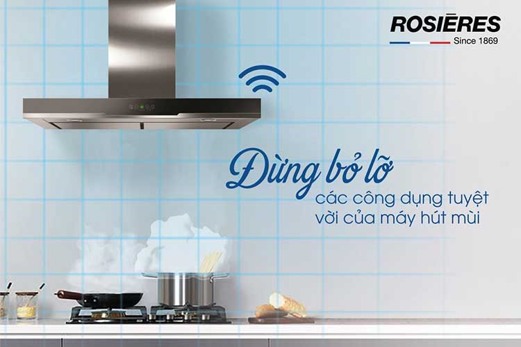 Máy hút mùi ống khói 90cm Rosieres RDVSE995PN