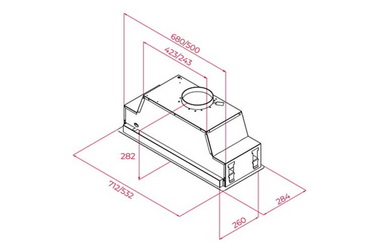 Máy hút mùi âm tủ Teka GFL 77760 EOS IX 113100008