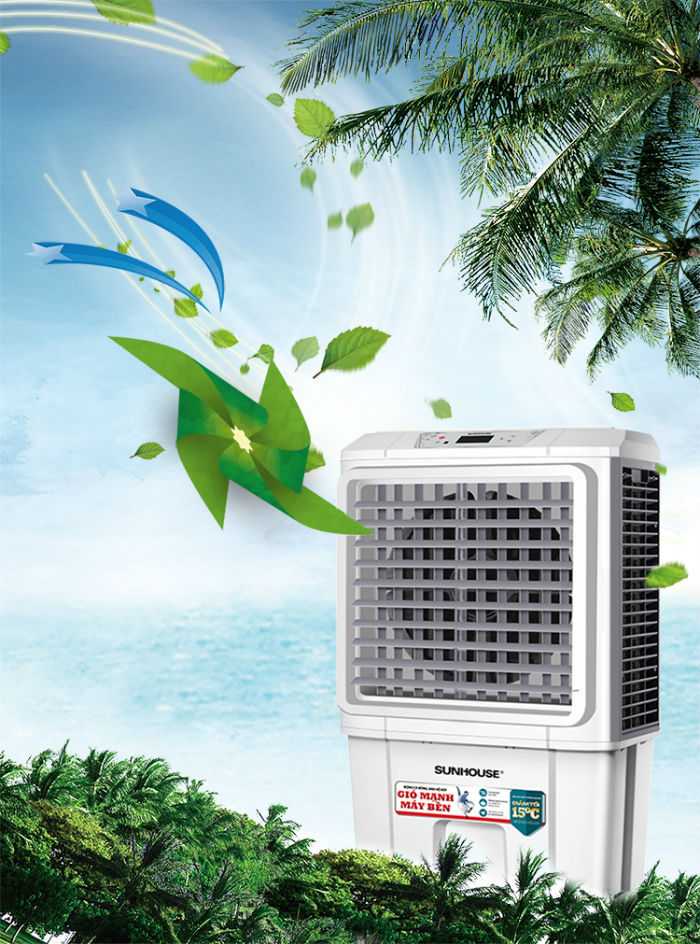 Quạt làm mát không khí Sunhouse SHD7755 giải pháp cho mù hè