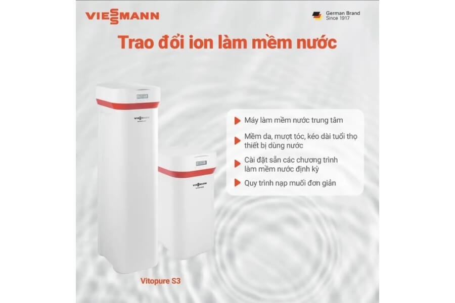 Máy làm mềm nước trung tâm ViessMann Vitopure S3-2T