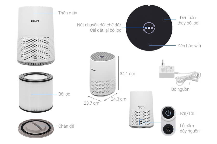 Máy lọc không khí Philips AC0650/10 12W