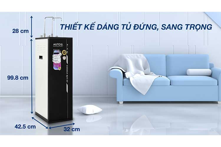 Máy lọc nước RO nóng nguội lạnh Hydrogen ion kiềm Mutosi MP-S1021H 10 lõi 