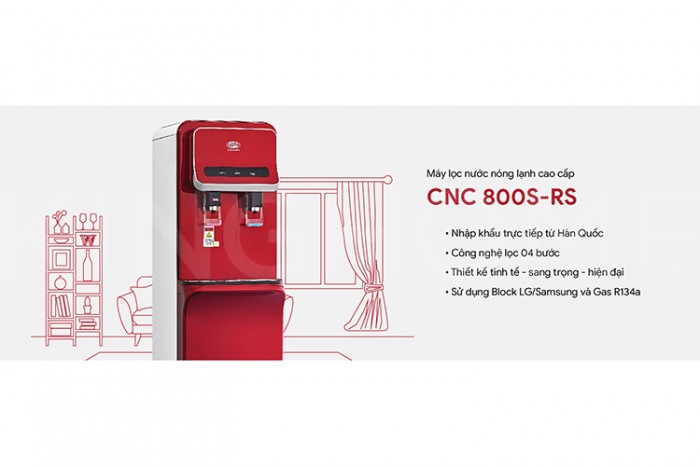 Máy lọc nước nóng lạnh cao cấp CNC CNC800S-RS RO