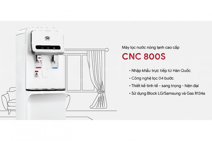 Máy lọc nước nóng lạnh chính hãng CNC CNC800S UF