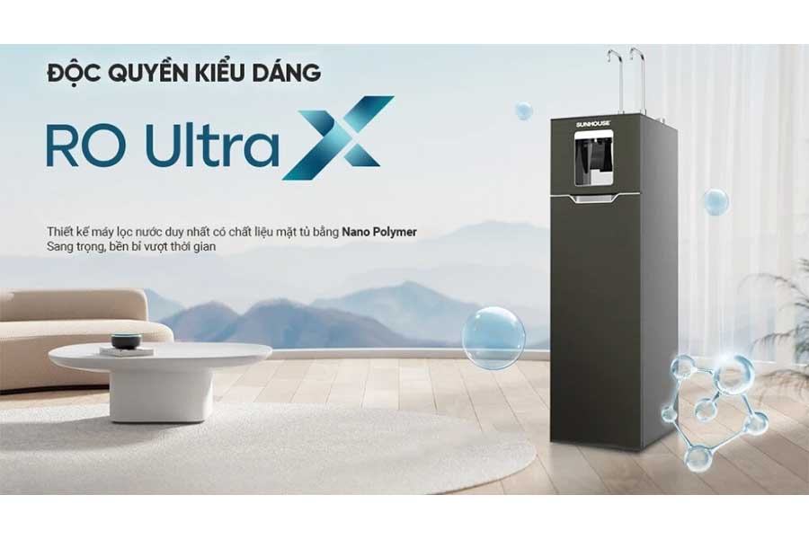 Máy lọc nước RO nóng nguội lạnh Sunhouse UltraX SHA76668SH