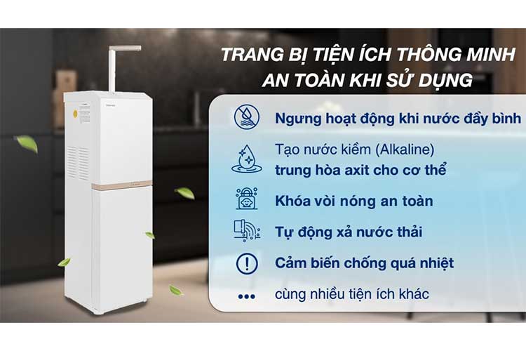 Máy lọc nước RO nóng nguội Toshiba TWP-H2396SVN(W) 10 lõi