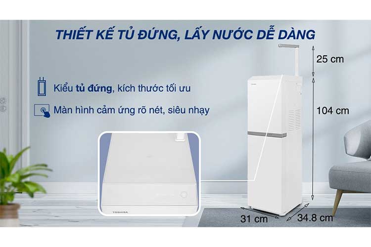 Máy lọc nước RO Toshiba TWP-N2396SVN(W) 10 lõi 