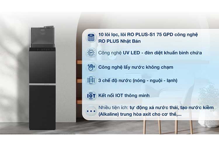 Máy lọc nước RO nóng nguội lạnh Toshiba TWP-W2399SVN(M) 10 lõi 