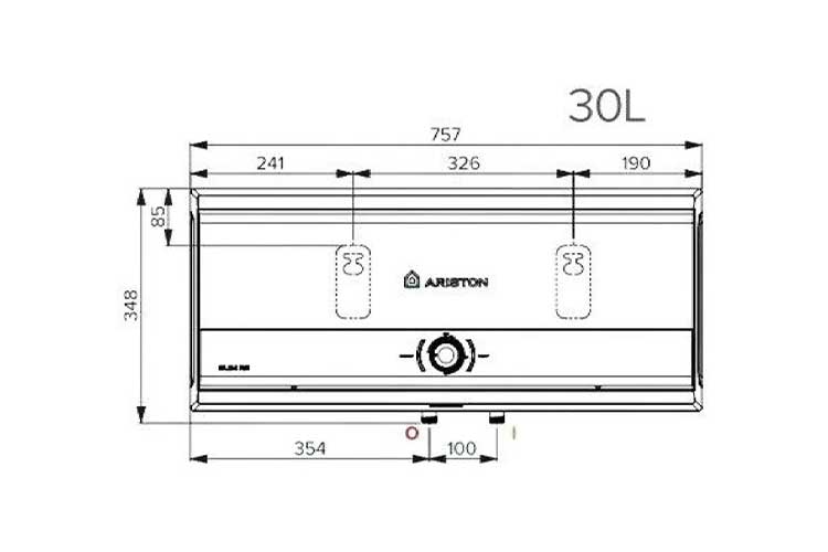 Máy nước nóng gián tiếp Ariston SLIM3 30 RS – 30 Lít