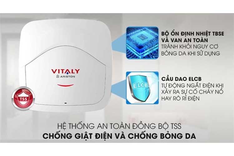 Máy nước nóng gián tiếp Ariston Vitaly - 15 Lít