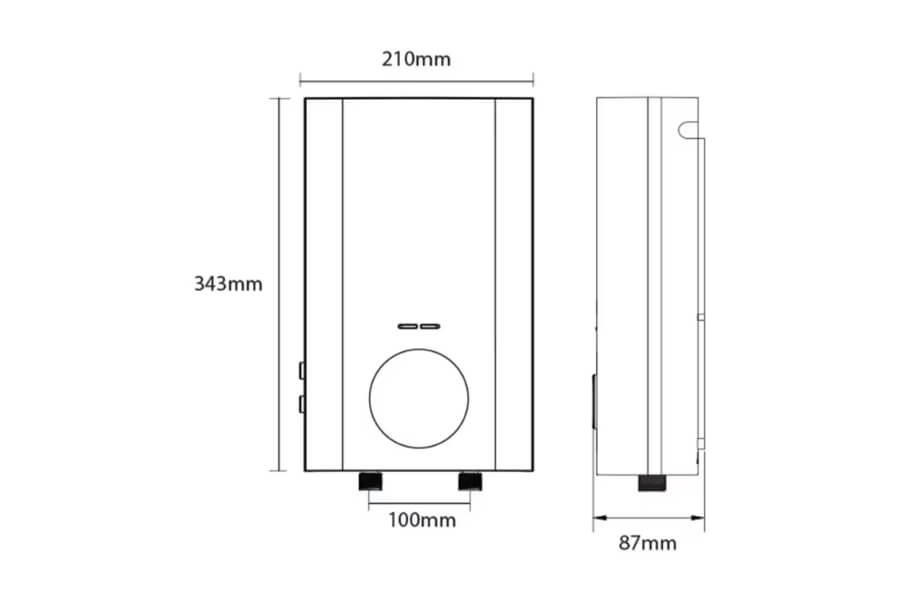 Máy nước nóng trực tiếp ViessMann Vitowell Easy Classic C1 45P-V có bơm