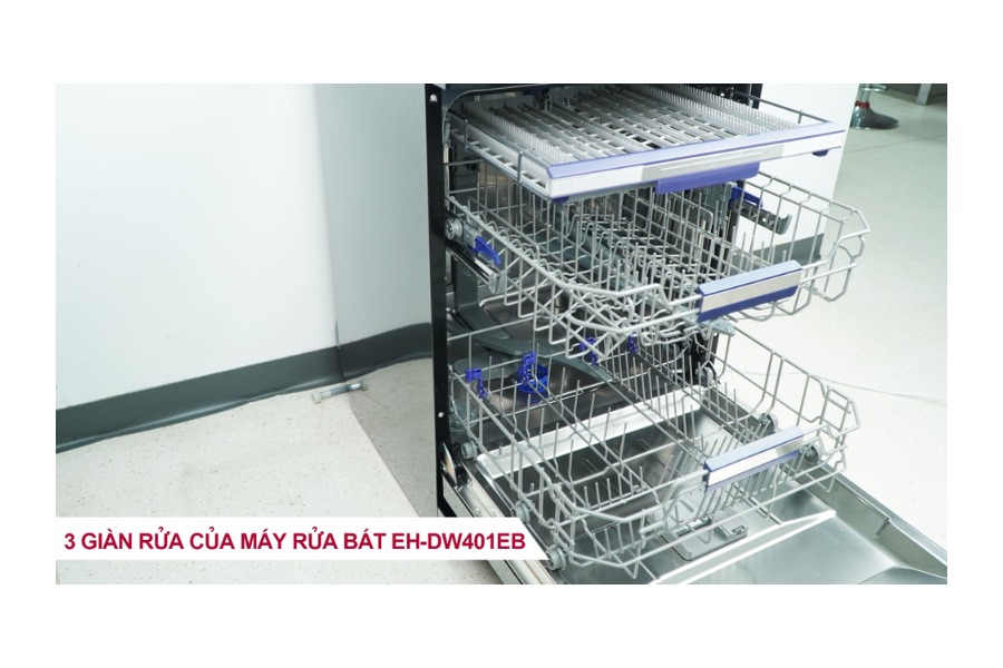Máy rửa bát Chef's EH-DW401EB
